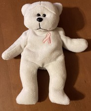 2000 Plushland White Bear Breast Cancer Relay for Life Plush Bear