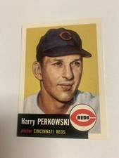 1991 Topps 1953 Archive Harry Perkowski Cincinnati Reds REPRINT