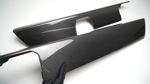 Carbono real para Tesla Cybertruck 2024 2025+ consola tablero decoración embellecedores cubierta - Vídeo 1 de 1