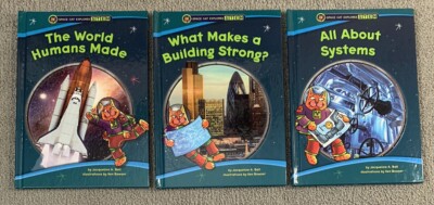 STEM Kids Book Lot Space Cat Explores World Humans Made Systems 3 Books