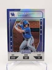 💥2021 Panini Elite Extra Edition College Tickets Optic Prizm John Rhodes CTO-JR