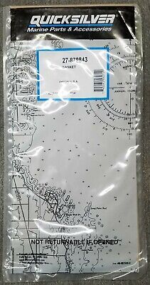 New Mercury Mercruiser Quicksilver Oem Part # 27-879843 Gasket New Mercury Mercruiser Quicksilver Oem Part # 27-879843 Gasket