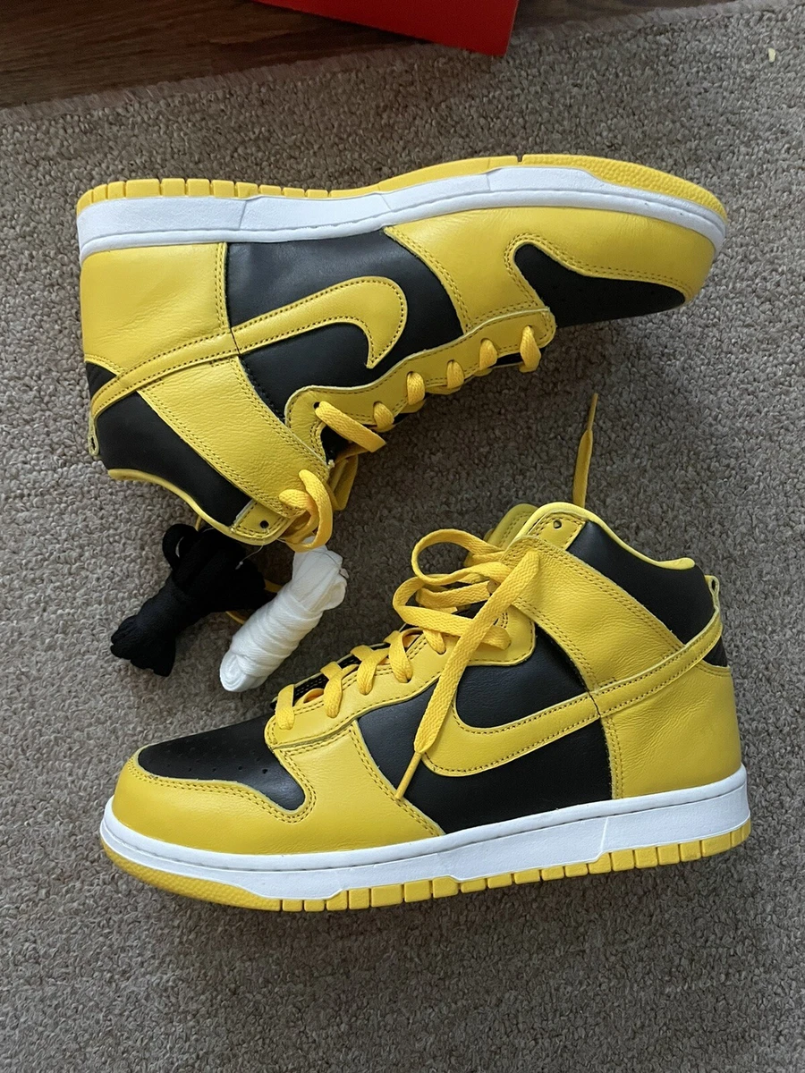 Size 11.5 - Nike Dunk High Varsity Maize Black Yellow SP Iowa 2020