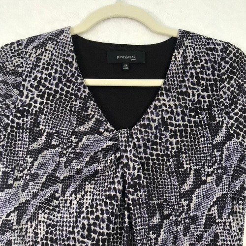 Vintage Y2K Jones Wear Mesh Top SP Purple Blouse Snake Twist Fairy Grunge Phoebe, $21 - Photo 3
