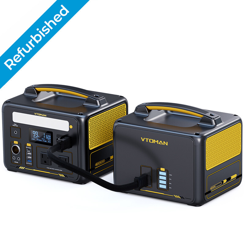 VTOMAN Jump 600X Portable Power Station with Extra Battery, 600W