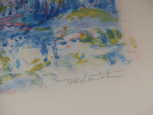 BERNARD LORIOT - "PHARE ROUGE (TROUVILLE)" BELLE LITHOGRAPHIE SIGNEE 1/200 1975 - Photo 6/12