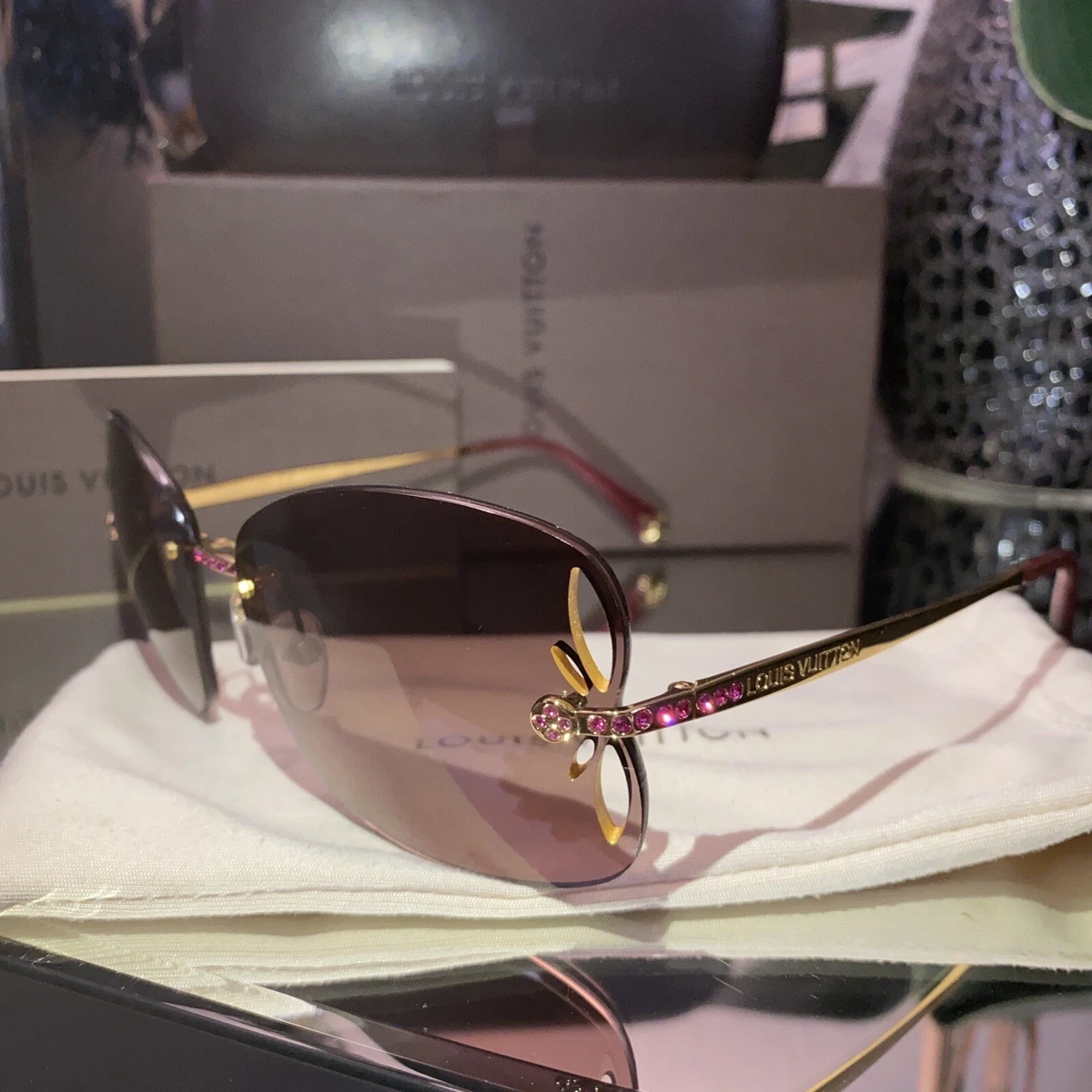 lv rimless sunglasses