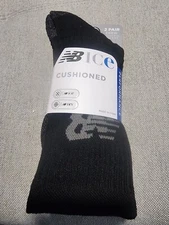 NEW BALANCE NB ICE CUSHION CREW SOCKS ADULT UNISEX MEDIUM  MEN 6-8.5 WOMEN 6-10