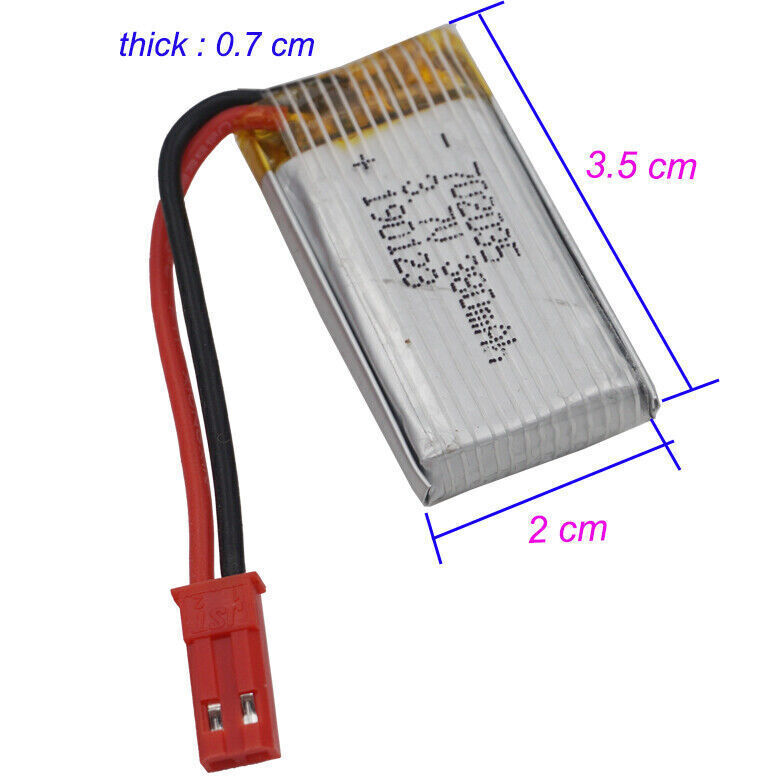 3.7V 380mAh 25C Lipo Battery JST plug for Syma X3 D360 Hubsan X4