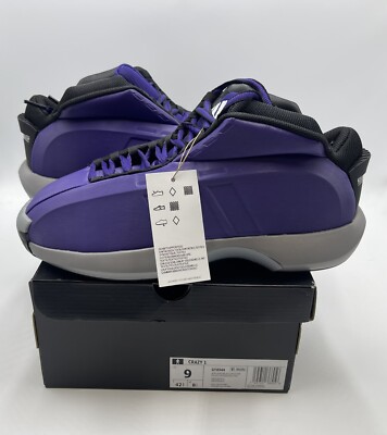 Brand New Adidas Crazy 1 Regal Purple Size 9 2022 Basketball Kobe
