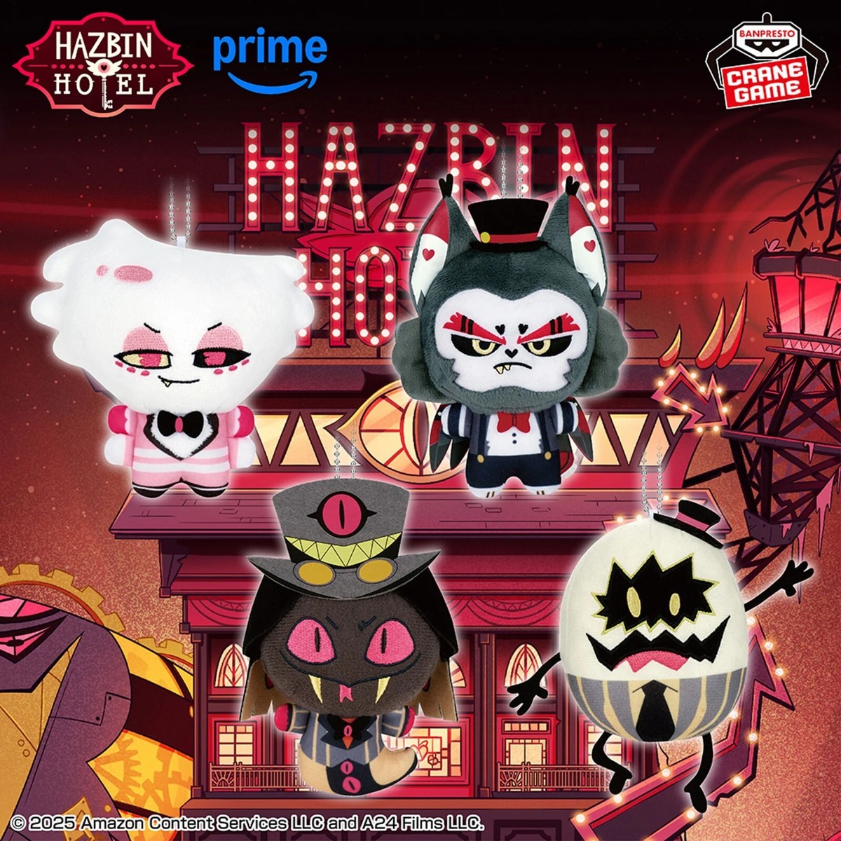 Hazbin Hotel Plush Doll Vol.2 Complete Set of 4 BANPRESTO