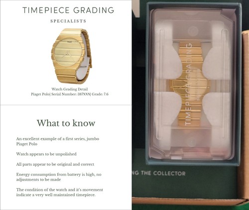 Piaget Polo Men's 18k Gold Watch (142g) - 7661 C701 Original Box & TGS Certified
