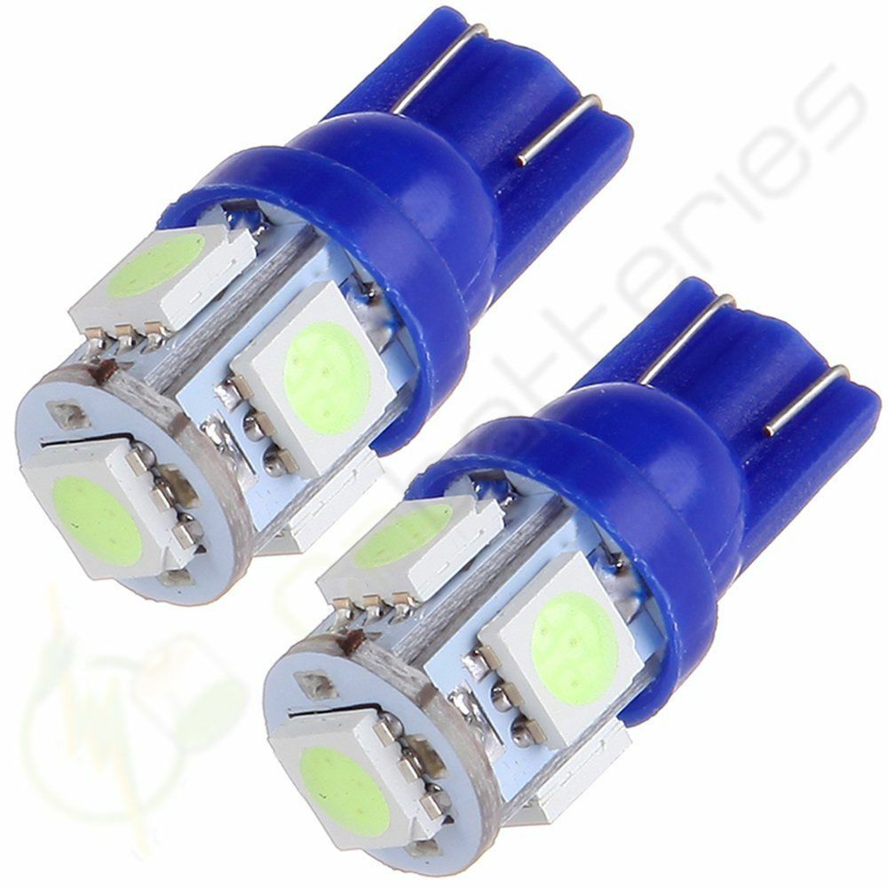 2-Pack Super Bright T10/W5W/168/194 LED Wedge Bulbs | 5 SMD 5050 Bulbs (White) 11 thumbnail image