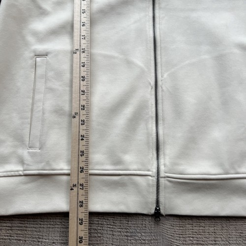 INC International Concepts Stretch Knit Jacket Mens 2XL Cream Full Zip New - Picture 8 of 18