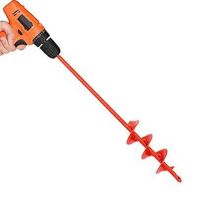 Auger Drill Bit for Planting 2''x14.5'' Garden Spiral Bit for 3/8'' Hex Drive Drill