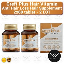 Greft Plus Hair Vitamin for Hair Loss 2x60 Tablets