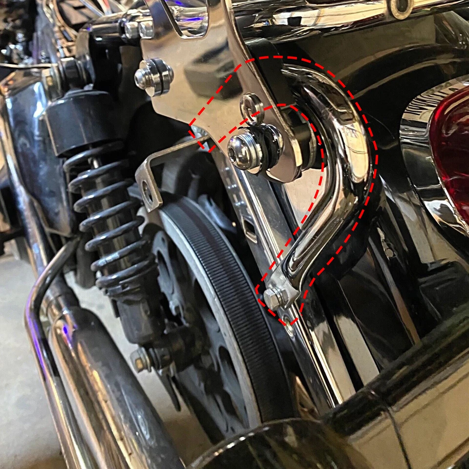 Kit de accesorios de acoplamiento para maletero de equipaje para Harley Touring Road King 97-08 Foto 4 de 4