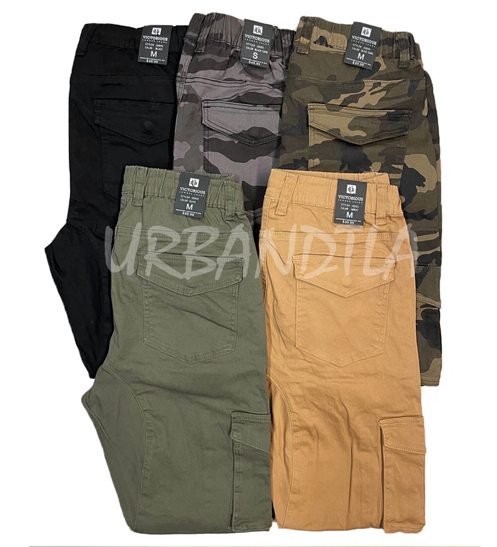 Men's Stretch Twill Cargo Jogger Pants Camo Cargo Pants S-5XL
Opens in a new window or tab