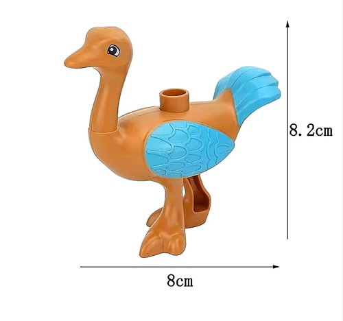 Animales de ladrillo grandes compatibles con Duplo granja zoológico bosques animales salvajes dinosaurios - Imagen 17 de 47