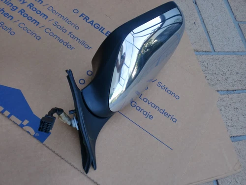 95-03 Jaguar xj6 XJ8 XJR Driver LH door Mirror Chrome e11 011166 OEM 9 wires
