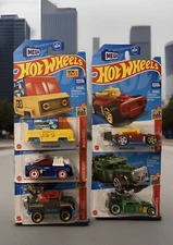 Mega Bloks: Hot Wheels: Brick Rides Complete Set of  5 Cars: 2023 (Set #1)