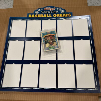 1991 Kellogg's Corn Flakes Baseball Greats 3D Complete Set (1-15) Sealed Display