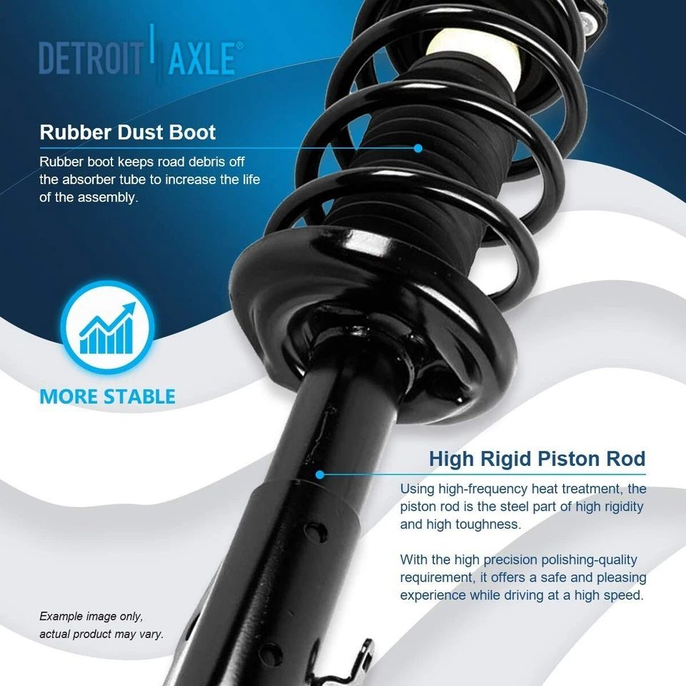 Front Struts Rear Shock Absorbers Sway Bars for 2006-2011 Honda Civic Acura CSX - Image 4 of 4