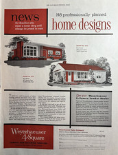 Weyerhaeuser Lumber Dealer St Paul Minn Home Designs 4144 5127 Vintage Print Ad