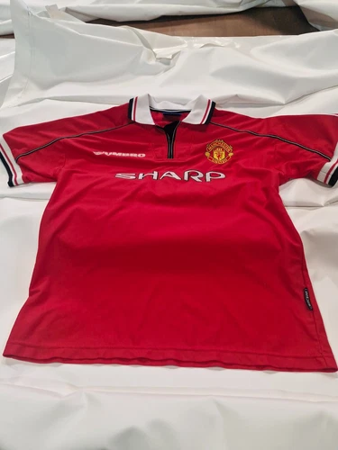 Manchester united football shirt jersey 1999