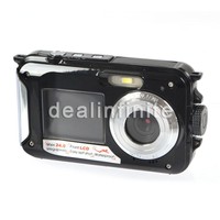 Amkov 2.7 Tft Hd 24mp 1080p Anti-shake Waterproof Selfie Digital Camera Black Amkov 2.7 Tft Hd 24mp 1080p Anti-shake Waterproof Selfie Digital Camera Black