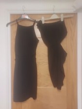 Girls Pretty Little Thing Black Dresses x2 Size 6 & 8