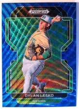 2022 Panini Prizm Draft Blue Wave #PDP15 Dylan Lesko Baseball Card