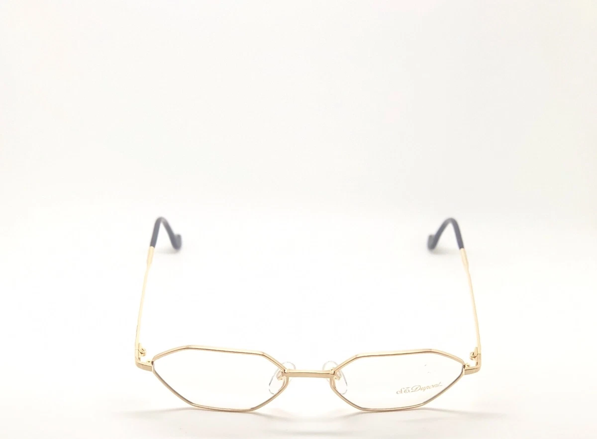 Vintage St. Dupont 064 24 6051 Gold Hexagon Eyeglasses Optical Frame Lunettes RX