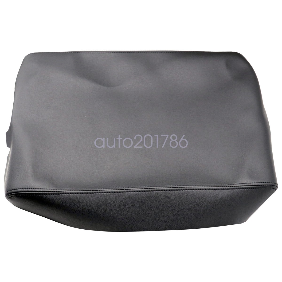 Faux Leather Armrest Cover For 2004-2014 Nissan Titan - Black Center Console Lid Replacement