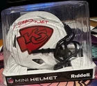 Mecole Hardman Autographed NFL Riddell Mini Helmet - Kansas City Chiefs