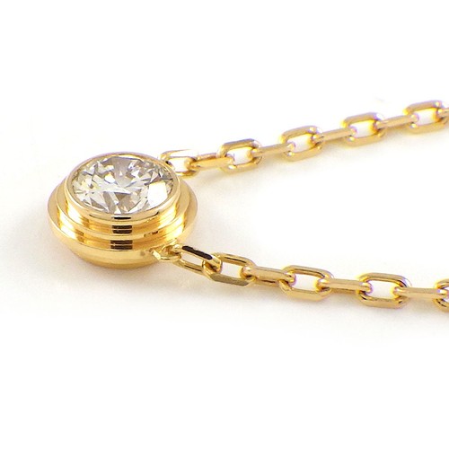 Cartier Necklace D'Amour LM Diamant Leger B7215600 1 Point Diamond 750 Rose Gold - Picture 2 of 6