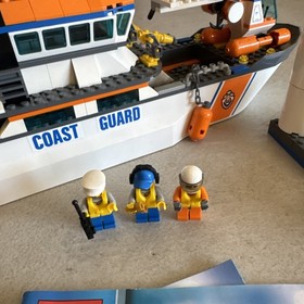 LEGO CITY 60014 Coast Guard Patrol Boat Mostly Complete Instruction Manuals
