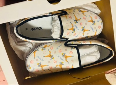 ANIPPON NARUTO SlipOn Shoes M 2626.5cm Canvas Rubber PreOwned LE