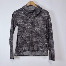 Lululemon Forever Endeavour Long Sleeve Hooded Pullover Heathered Size 4 Dark