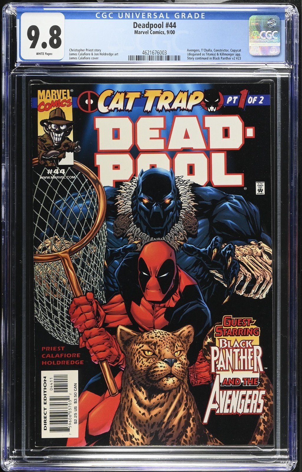 Deadpool #44 CGC 9.8 WP NM/MT Black Panther #23 Crossover MARVEL 2000 🎯🎯