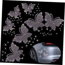 7PCS Butterfly Crystal Car Stickers, Rhinestone Car Sticker Decal  Bling