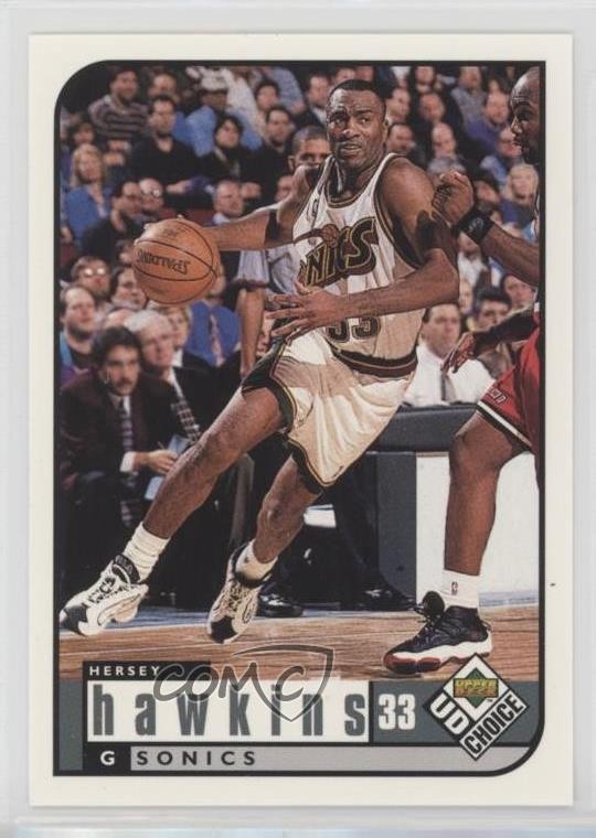 1998-99 Upper Deck UD Choice Hersey Hawkins #132 0j24