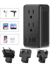 Upgraded 2000W 220V to 110V Voltage Converter US to Europe Travel Adapter for...