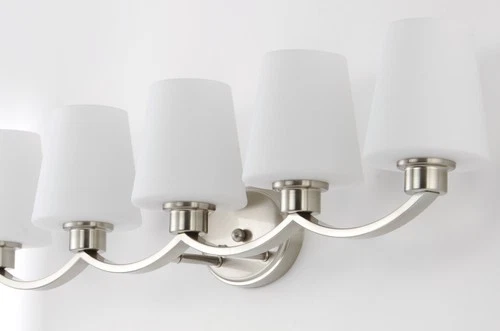 Maxim 11835SW Shelter 5 Light 38"W Bathroom Vanity Light - Picture 3 of 11