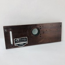 Victor Victrola Top Tonearm Support Wood Plate Panel w/ Nameplate Granada Part