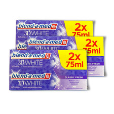 6 x Blend a med 3D White Classic Fresh 75 ml ...