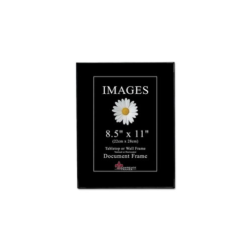 Lawrence Frames Image Collection 8.5" x 11" Plastic Black Picture Frame 6/Pack