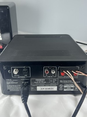 Onkyo CR-265 Mini Stereo System CD Bluetooth D-T25 Speakers No