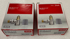 2 x Danfoss RA-FN 15 1/2" Angle Radiator Valve DN 15 Series D 013G0023 BNIB