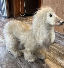 Lifelike Vintage Afghan Hound Dog Dakin Pillow Pets 1978 Plush Stuffed Animal